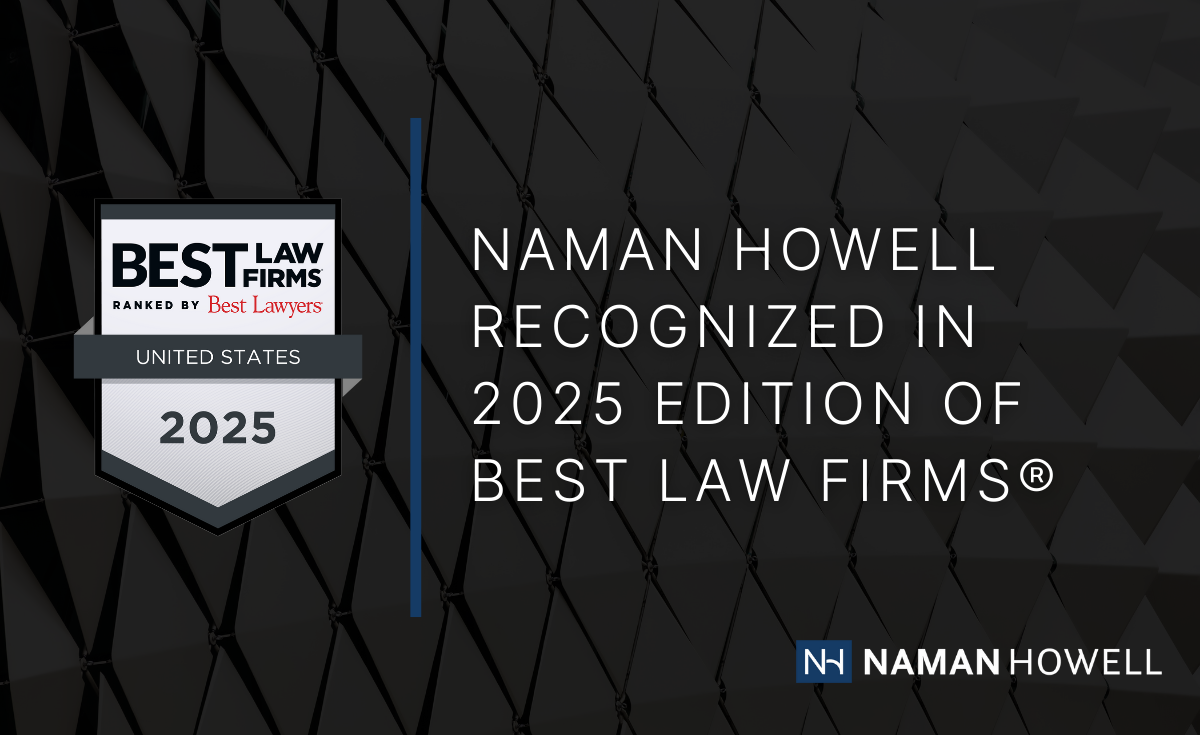 Naman Howell Recognized in 2025 Edition of Best Law Firms®